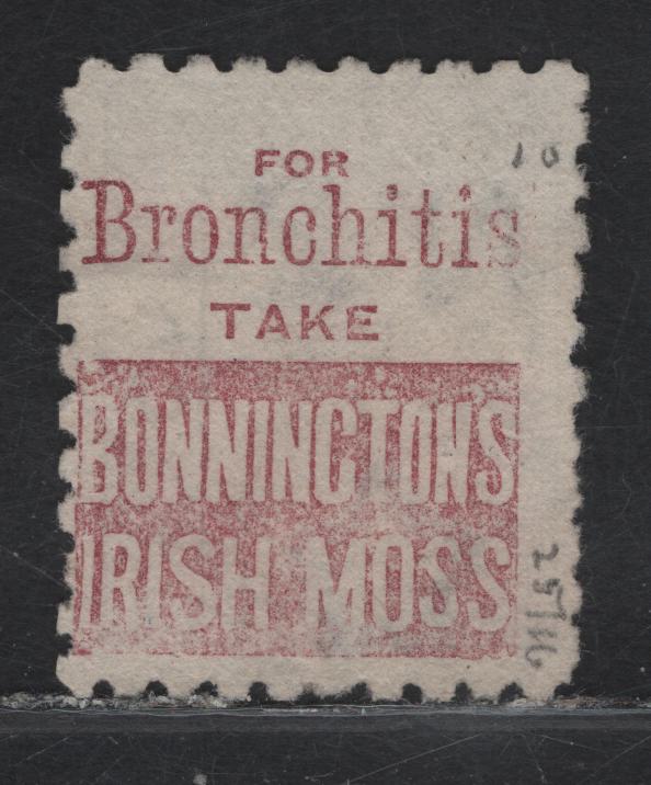 Lot 98 New Zealand (C) SG#223a 5d Olive Black Queen Victoria, 1891-1895 Queen Victoria Sidefaces Issue, A Fine Used Single, Perf 10, Brown Purple Advert On Back