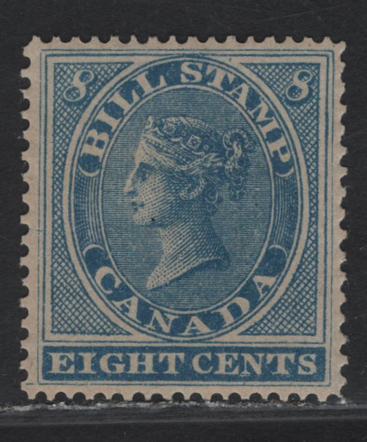 Lot 117A Canada (C) Van Dam#FB8 8c Blue Queen Victoria, 1864 Federal Bill Issue, A VFOG Single, Perf 13.5