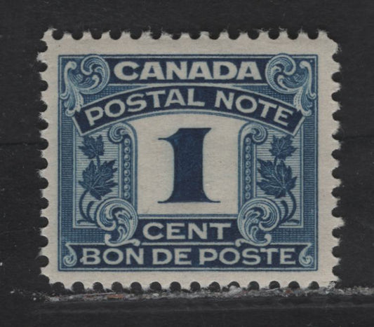 Lot 158 Canada (C) Van Dam#FPS1 1c - 5c Blue Numeral, 1932-1948 Postal Scrip & Postal Note Issue, A VFNH Single