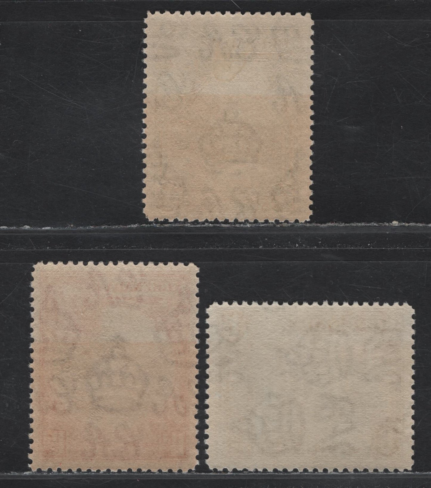Lot 226 Grenada (C) SG#135-137 1/2d - 1.5d Green - Black & Scarlet King George V, 1934-1936 KGV Pictorial Issue, 3 F/VFOG/NH Singles, Perf 12.5