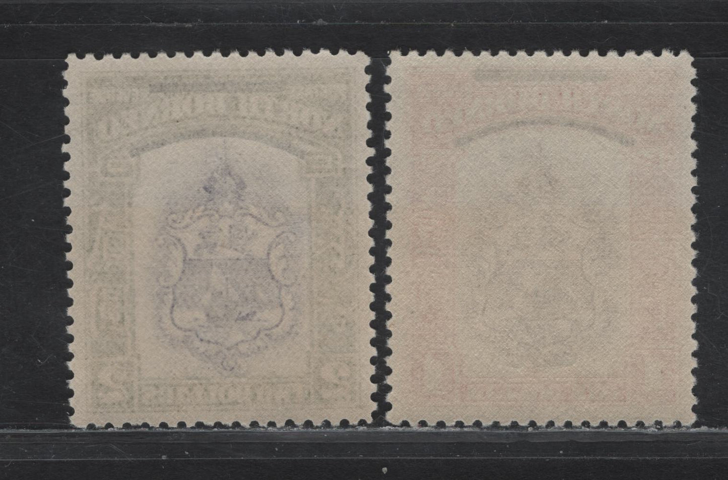 Lot 266 North Borneo (C) SG#347-348 $1 - $2 Brown & Carmine - Violet & Olive Green Crown Colony, 1947 Crown Colony Overprinted Issue, 2 VFNH Singles