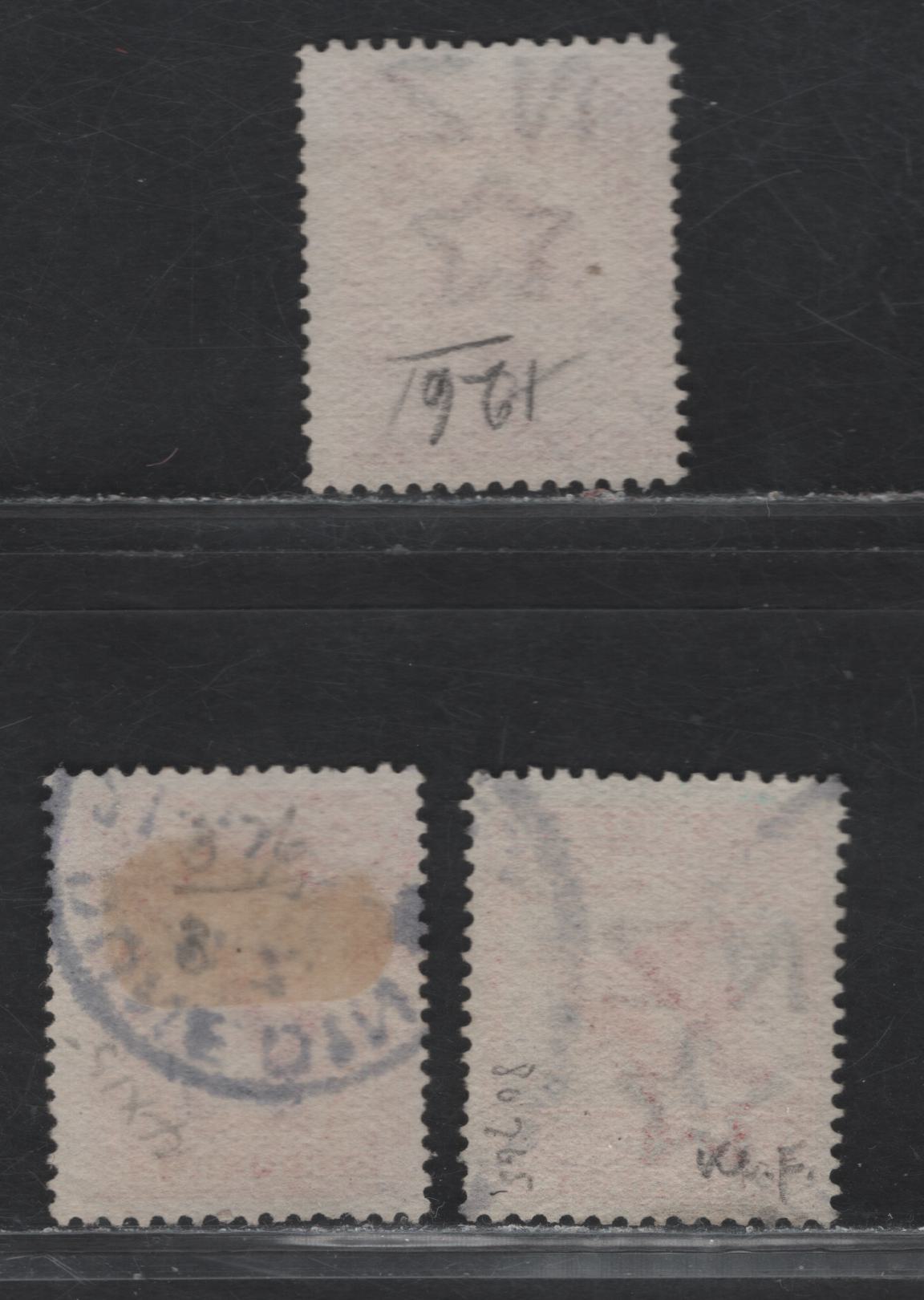 Lot 286 New Zealand SG#383-385 3d - 1/- Brown - Orange Red Hula - Kea & Kaka, 1907-1908 Reduced Size Pictorial Issue, 3 Fine Used Singles, Perf 14x15