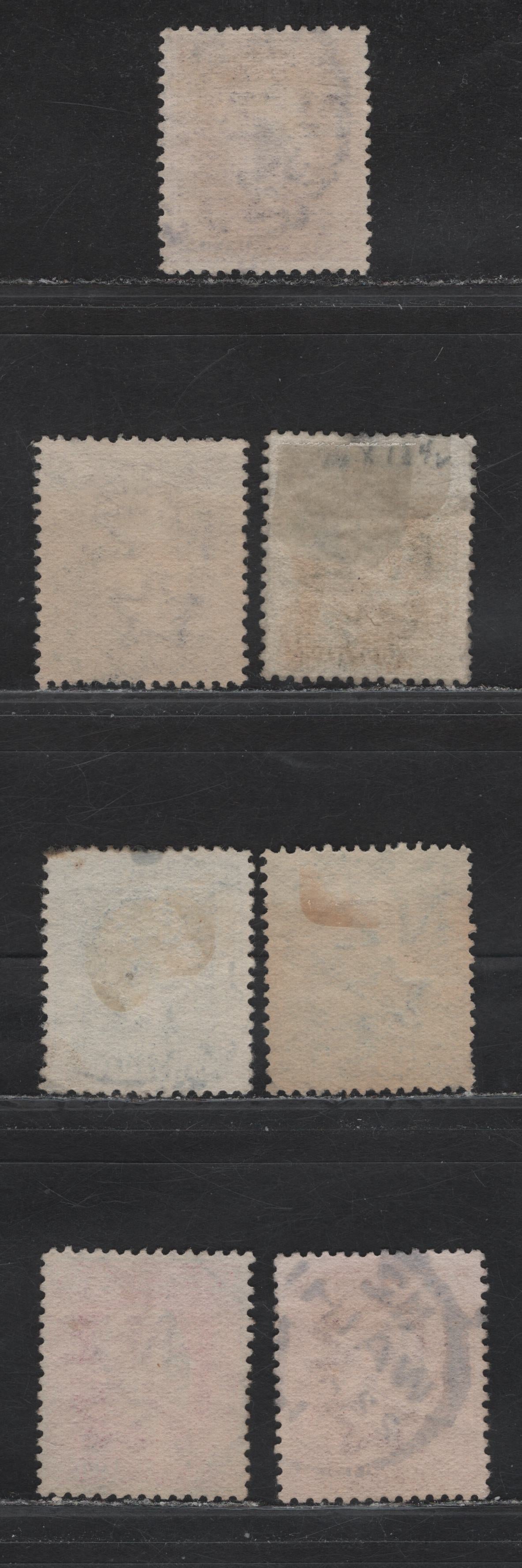 Lot 296 New Zealand (C) SG#420, 422-424, 424d, 425-426 3d - 7.5d Chocolate - Red Brown King George V, 1915-1930 KGV Sideface Issue, 7 Fine/Very Fine Used Singles, Perf 14x13.5