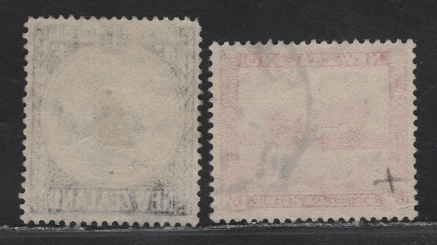 Lot 315 New Zealand (C) SG#562, 564 4d - 6d Black & Sepia - Scarlet Mitre Peak - Harvesting, 1935-1936 Pictorial Issue, 2 Very Fine Used Singles, Single Star & NZ Wmk
