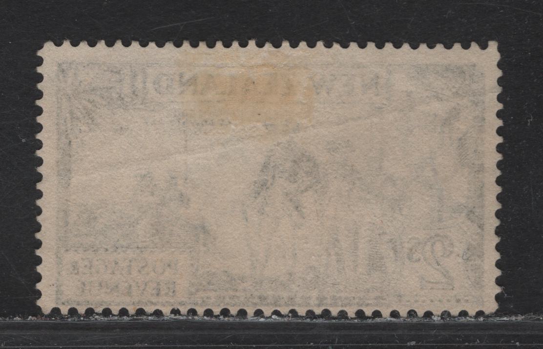Lot 317 New Zealand (C) SG#568c 2/- Olive Green Capt Cook at Poverty Bay, 1935-1936 Pictorial Issue, A Fine Used Single, Single Star & NZ Wmk
