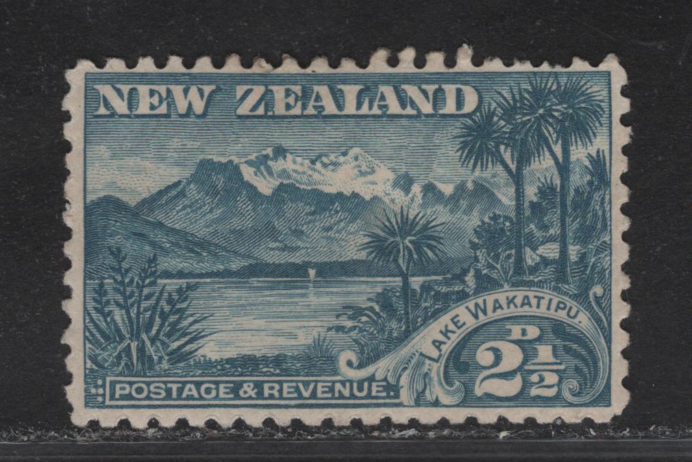Lot 48 New Zealand (C) SG#308 2.5d Blue Lake Wakatipu, 1902-1907 Pictorial Issue, A VFOG Single, Perf 11, Single Star & NZ Wmk