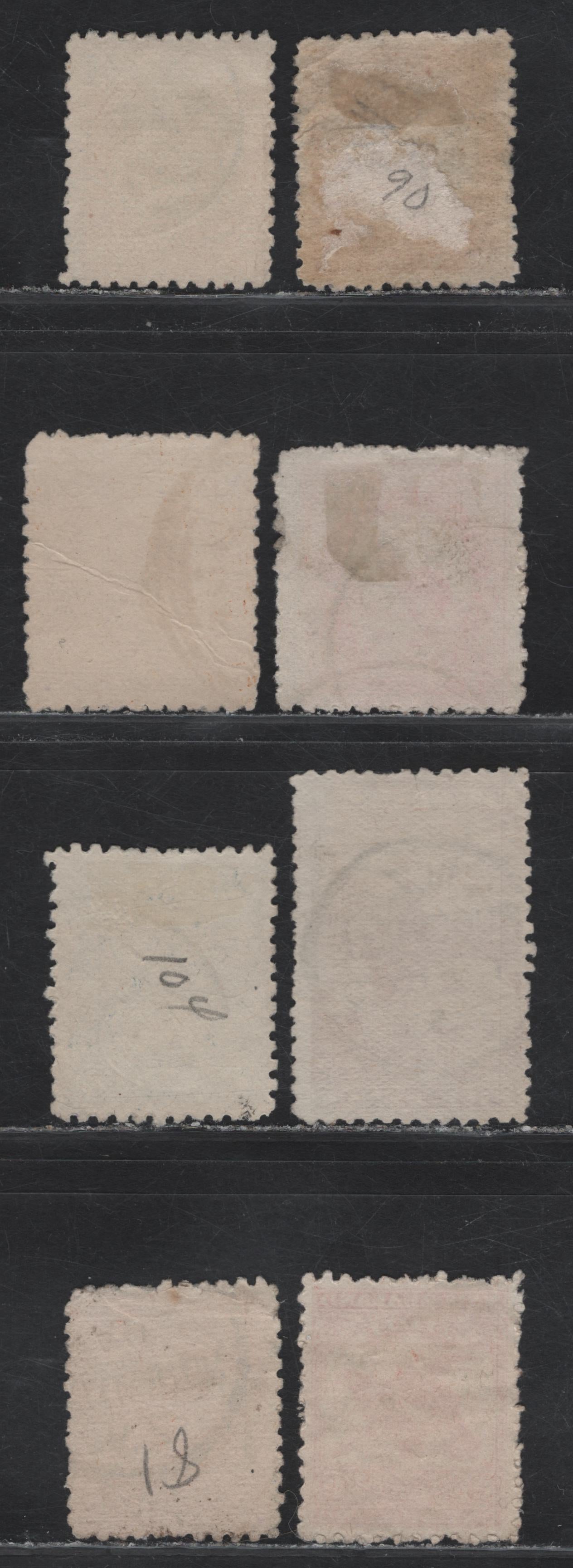 Lot 50 New Zealand (C) SG#262a-b, 261, 263, 265, 266, 268, 268b 4d - 1/- Bright Blue & Chestnut - Dull Brown Red Lake Taupo & Mount Ruapehu - Kea & Kaka, 1899-1903 Pictorial Issue, 8 Very Good/Fine Used Singles, Unwatermarked, Perf 11