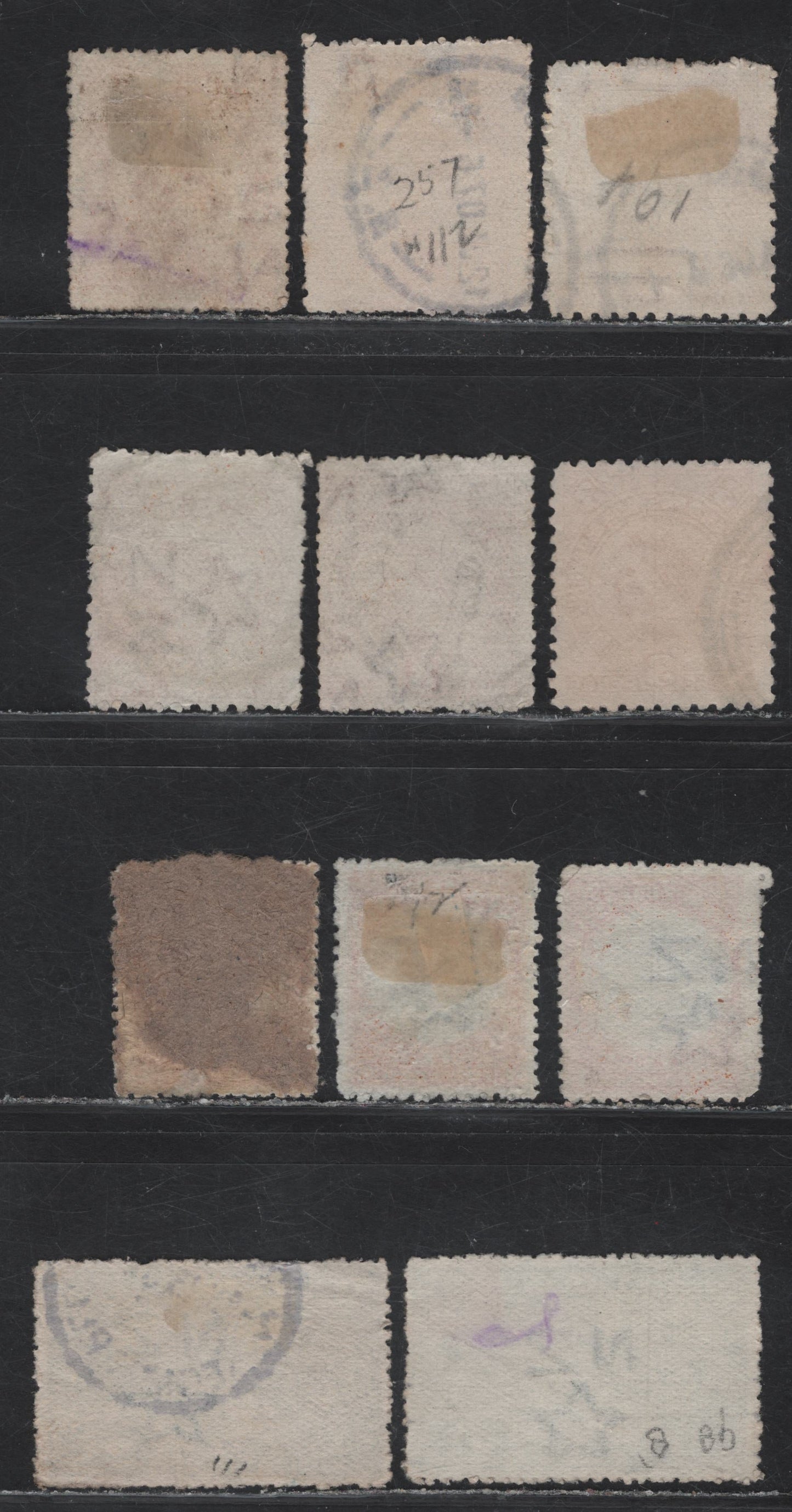 Lot 54 New Zealand (C) SG#309-b, 320-a, 321-c, 322, 322d-e 3d - 4d Yellow Brown - Brown Hula - Lake Taupo, 1902-1907 Pictorial Issue, 11 Fine/Very Fine Used Singles, Perfs 11 & 14, Various Perfs, Shades & Wmks