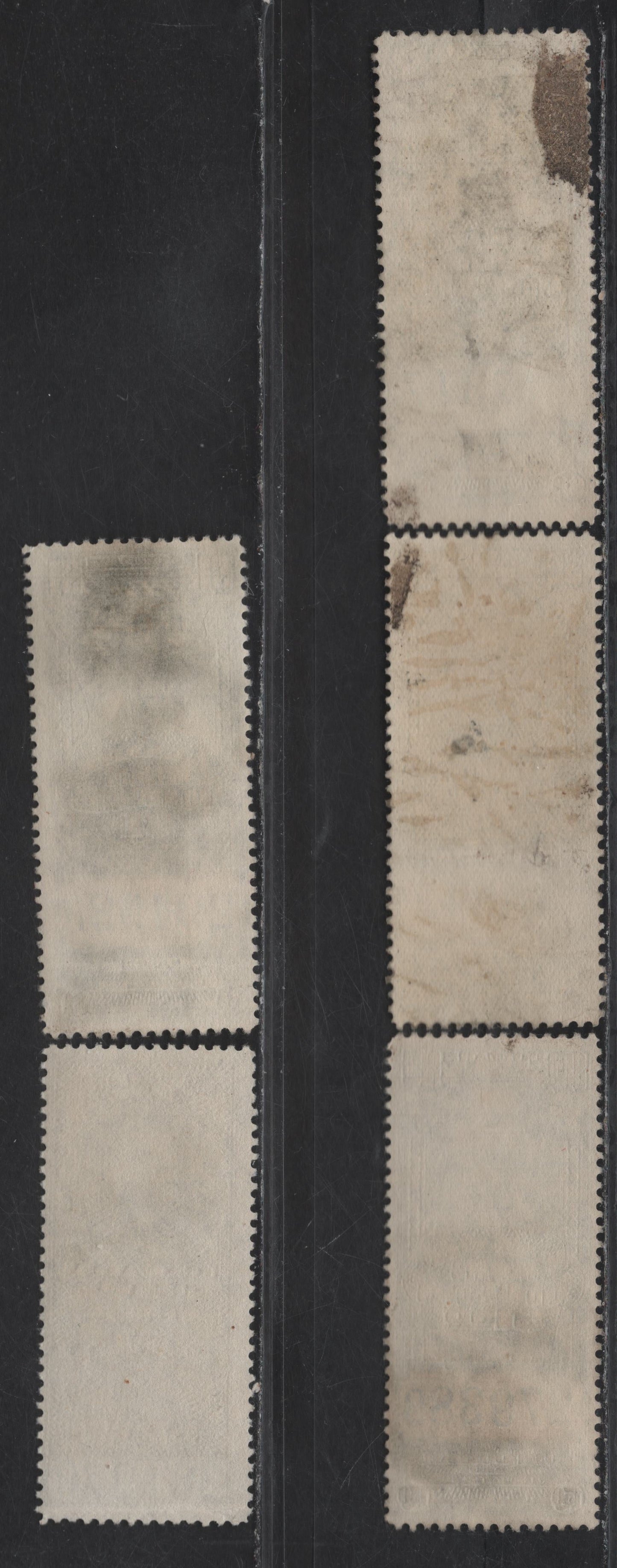 Lot 91 Canada Van Dam#FWM59, FWM67-70 $1 - $5 Black King George V, 1915-1930 Weights & Measures Issues, 5 Fine Used Singles