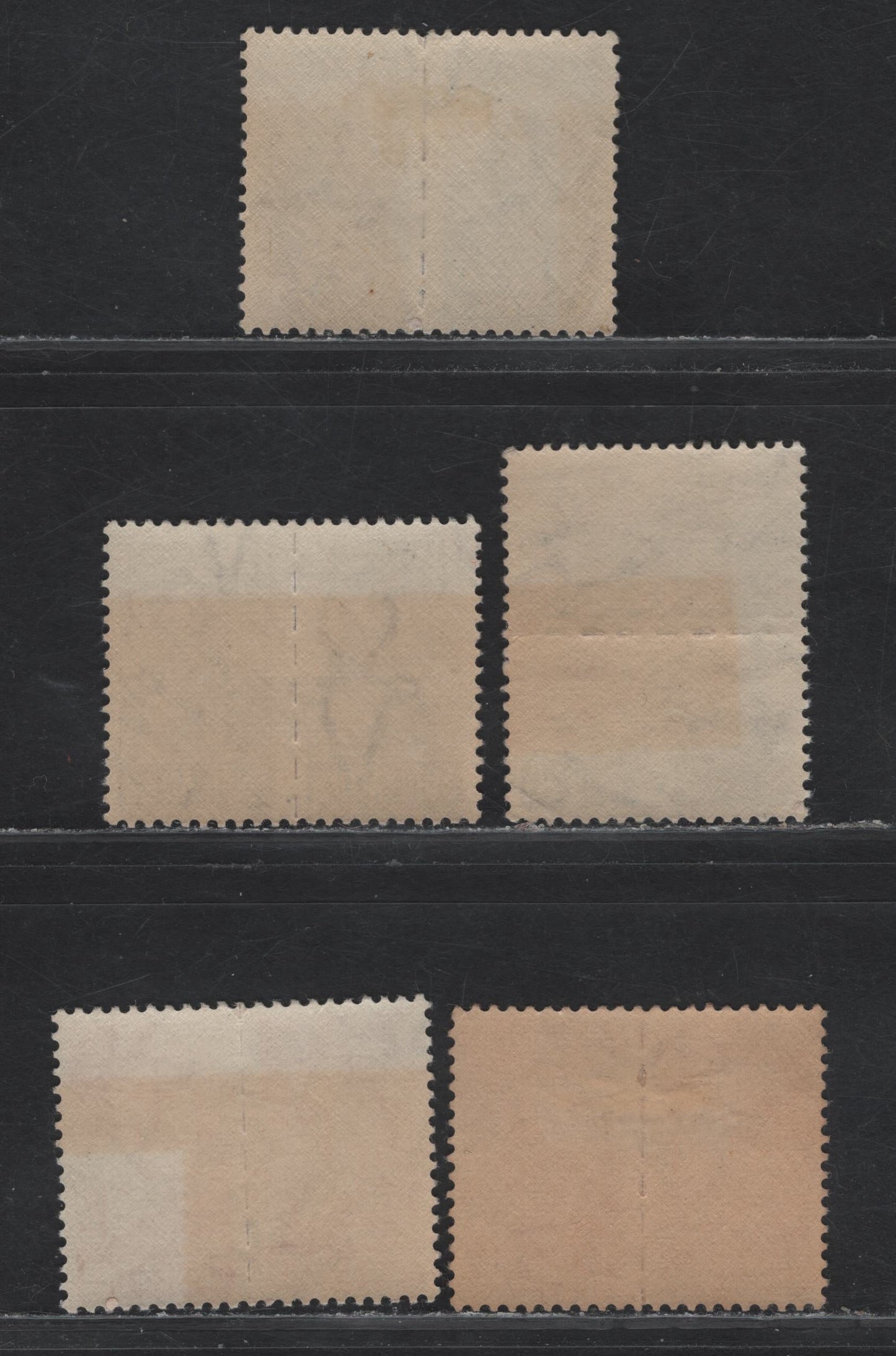 Lot 102 South Africa (C) SG#99-100, 102, 104 135d - 1/- Brown Pictorials, 1942-1944 Small Format War Effort Issue, 4 F/VFNH/OG Pairs, Minor Gum Toning, There Is A Corner Crease At LR On The 1/- Pair, Two Slightly Different Shades Of 6d.