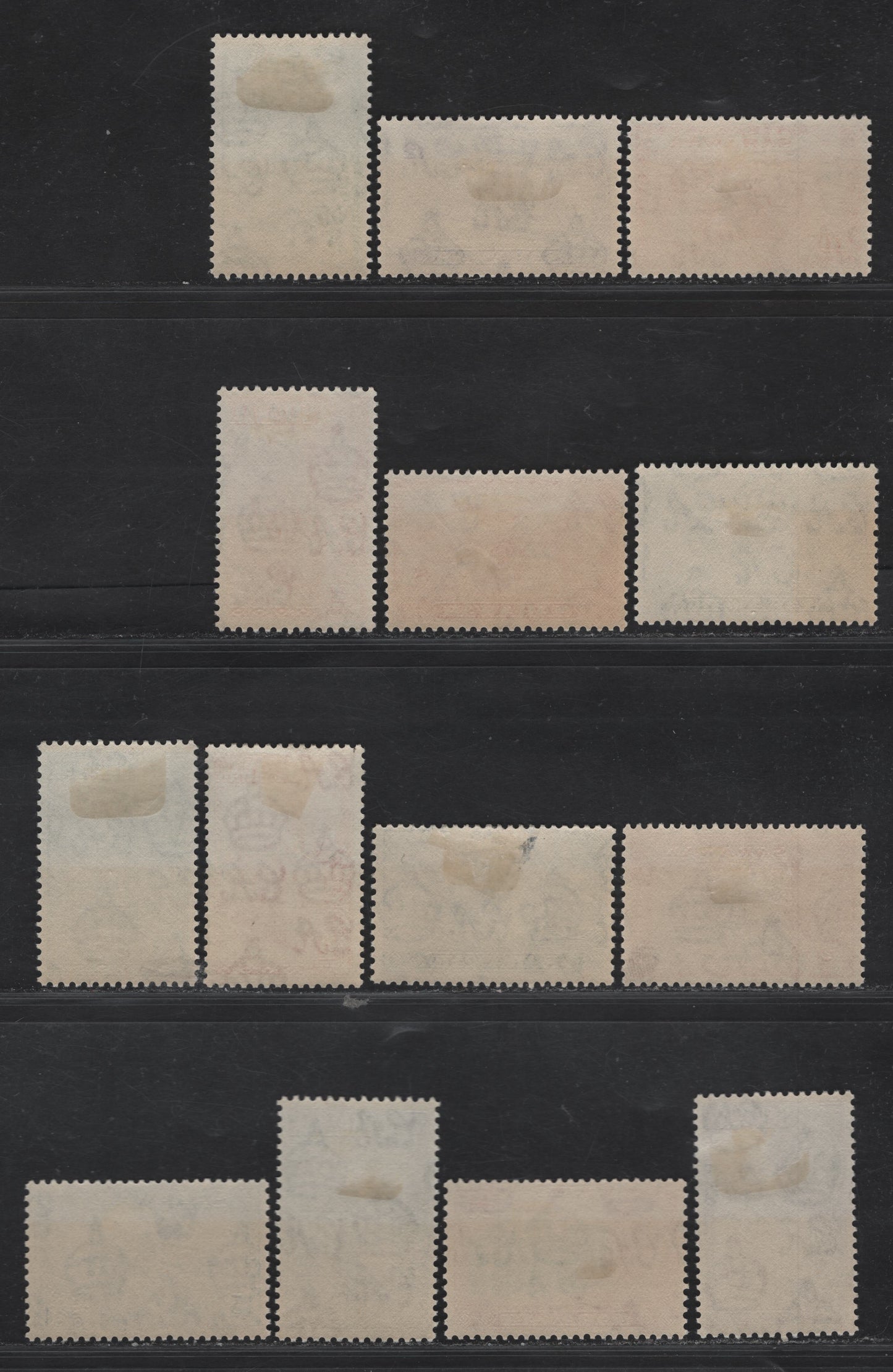 Lot 142 Sarawak (C) SG#171-182 1c - 50c Black - Brown & Violet King George VI, 1950 KGVI Pictorial Issue, 14 F/VFOG Singles, Extra Shades Of 1c & 2c