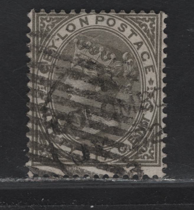 Lot 198 Ceylon (C) SG#132 96c Drab Queen Victoria, 1872-1880 Queen Victoria Keyplates Issue, A Very Good Used Single, Crown CC Wmk
