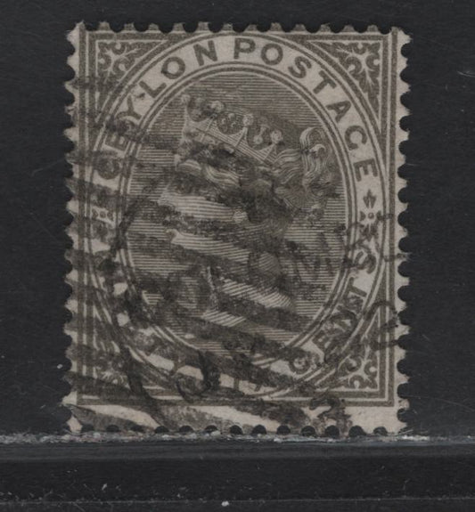 Lot 198 Ceylon (C) SG#132 96c Drab Queen Victoria, 1872-1880 Queen Victoria Keyplates Issue, A Very Good Used Single, Crown CC Wmk