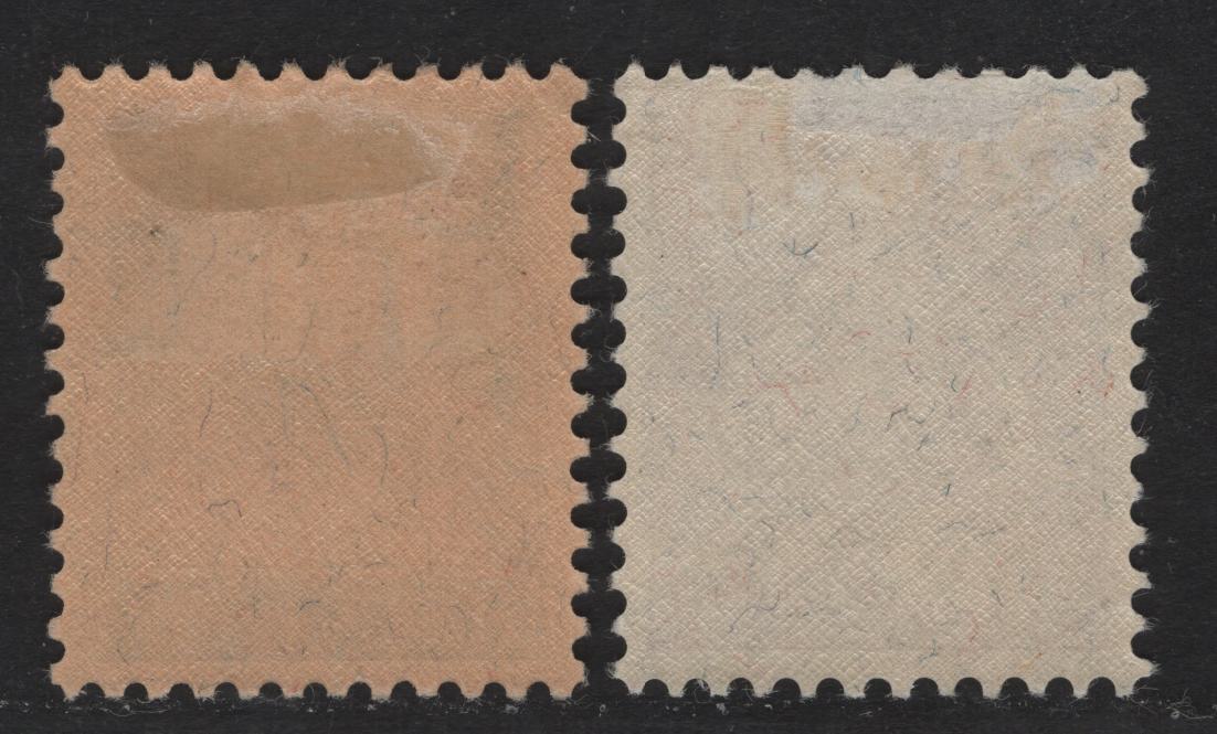 Lot 20 Switzerland SC#140, 172 60c - 15c Brown Orange - Violet on Buff William Tell & Seated Helvetia, 1907-1930 William Tell & Seated Helvetia Keyplates Issues, 2 VFOG Singles