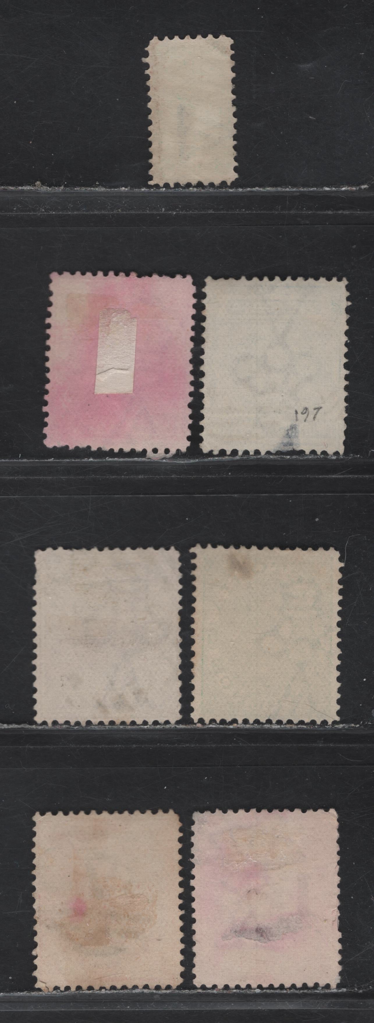 Lot 132 Australia - Victoria (C) SG#384c, 385c, 388a, 391-392, 417a, 1901-1912 Postage Issues, 7 Fair/Fine/Very Fine Used Singles, Barred Numeral Cancels Including #48, 14, 19, 29, 168, 879 & 2033