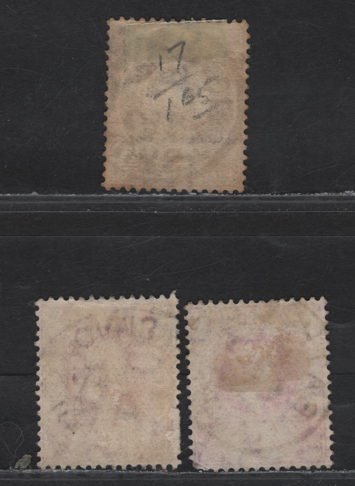 Lot 175 Gambia (C)   1886-1906 Cameo - King Edward VII Issues, 3 Fine/Very Fine Used Singles, Bathurst & Registered Cancels, Multiple Crown CA Wmk