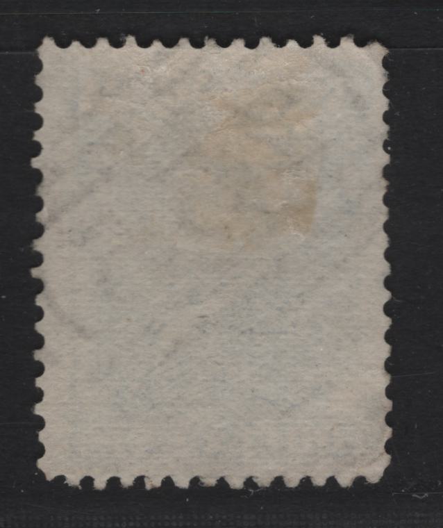 Lot 262 Nevis (C) SG#49 3d Blue Queen Victoria, 1882-1890 3rd Cents Issue, A Fine Used Single, Clear Example Of Private 'Stainsdrop" #235 Barred Numeral Cancel of Saint John's