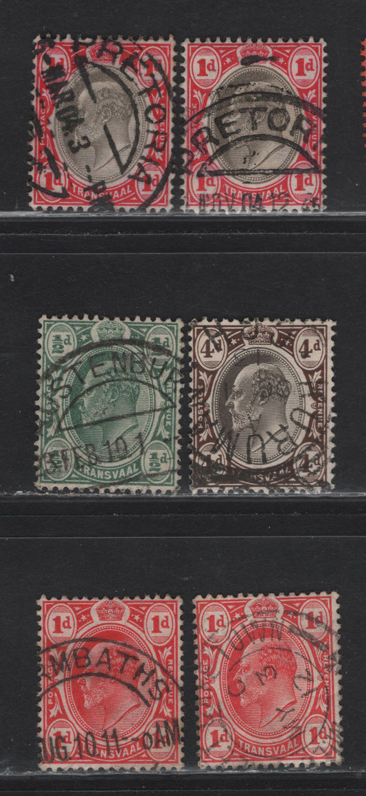 Lot 311 Transvaal (C) 1902-1909 King Edward VII Issues Wmk Crown CA & Multiple Crown CA - A Selection of CDS Town Cancels