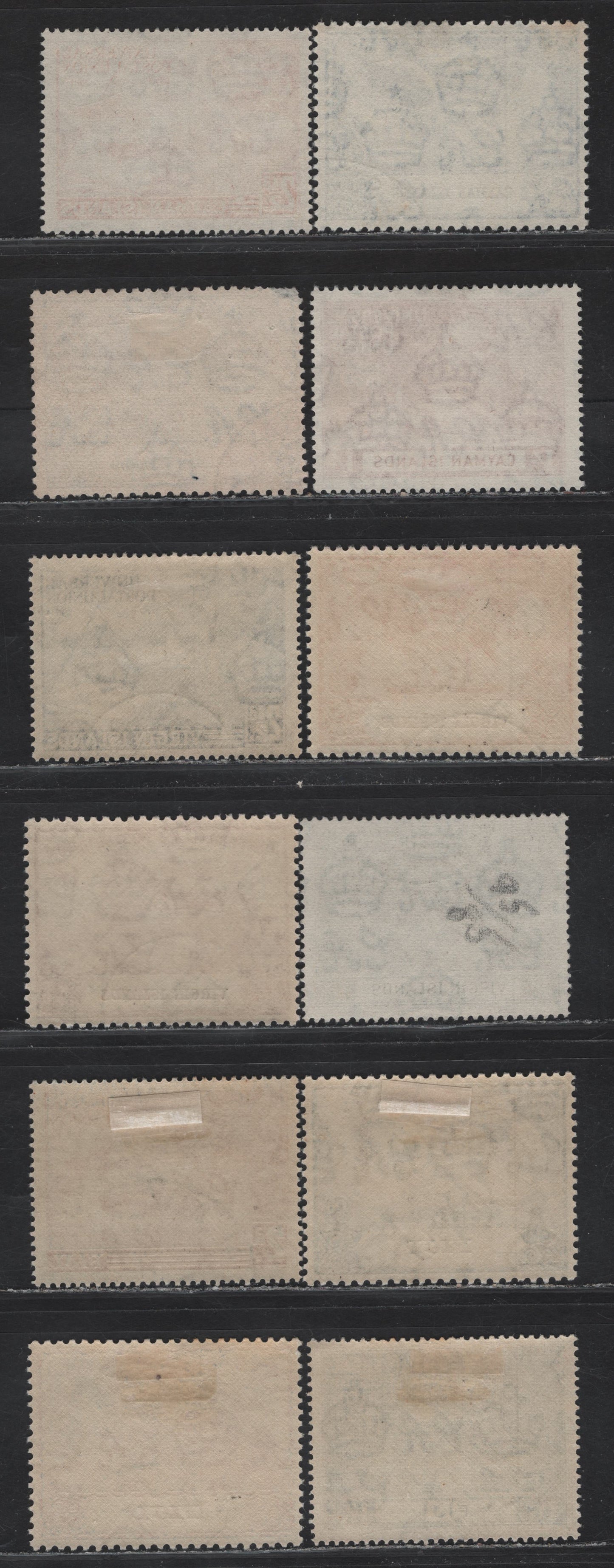 Lot 81 British Virgin Islands, Cayman Islands & Fiji (C) SG#126-129, 131-134, 272-275 2.5d - 1/6 Ultramarine & Blue UPU, 1949 UPU Issue, 12 Fine/Very Fine Used Singles