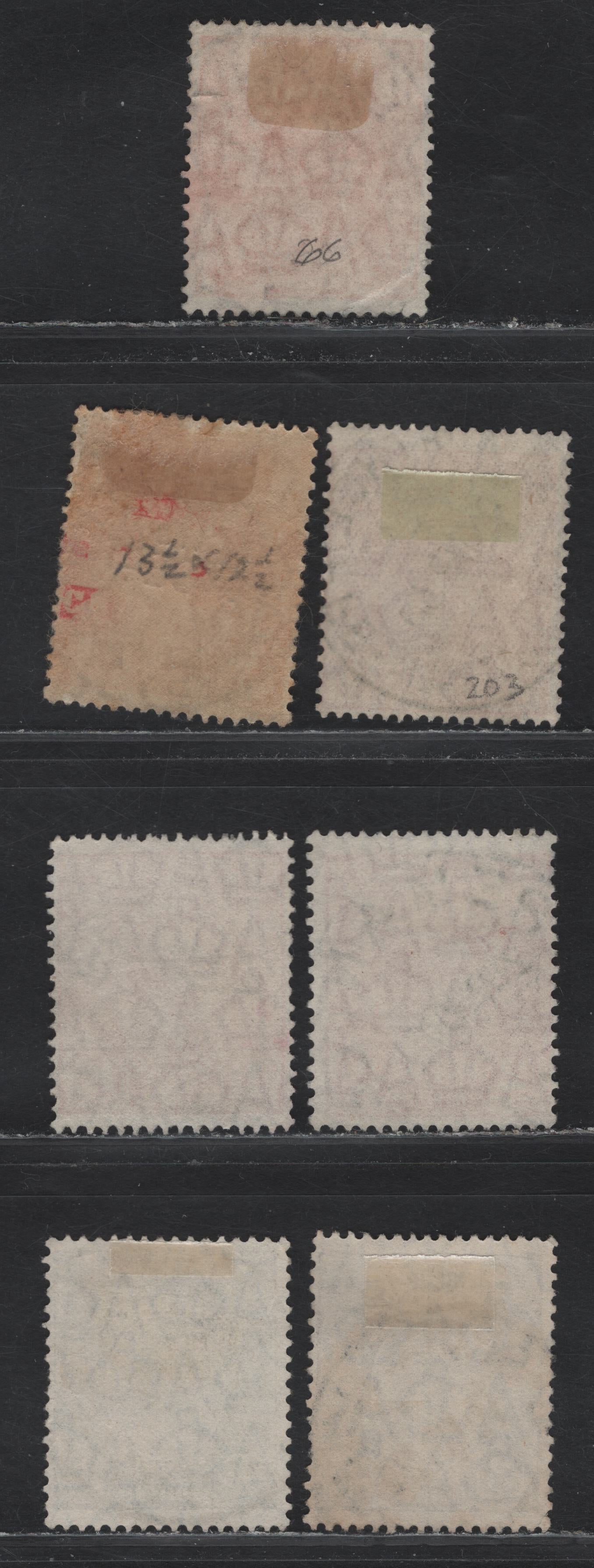 Lot 14 Australia (C)  SG#94, 96, 100,b 1/2d - 3d Orange - Dull Ultramarine King George V, 1926-1930 KGV Head Issue, 7 Fine/Very Fine Used Singles, SON CDS Cancels, Small Multiple Wmk