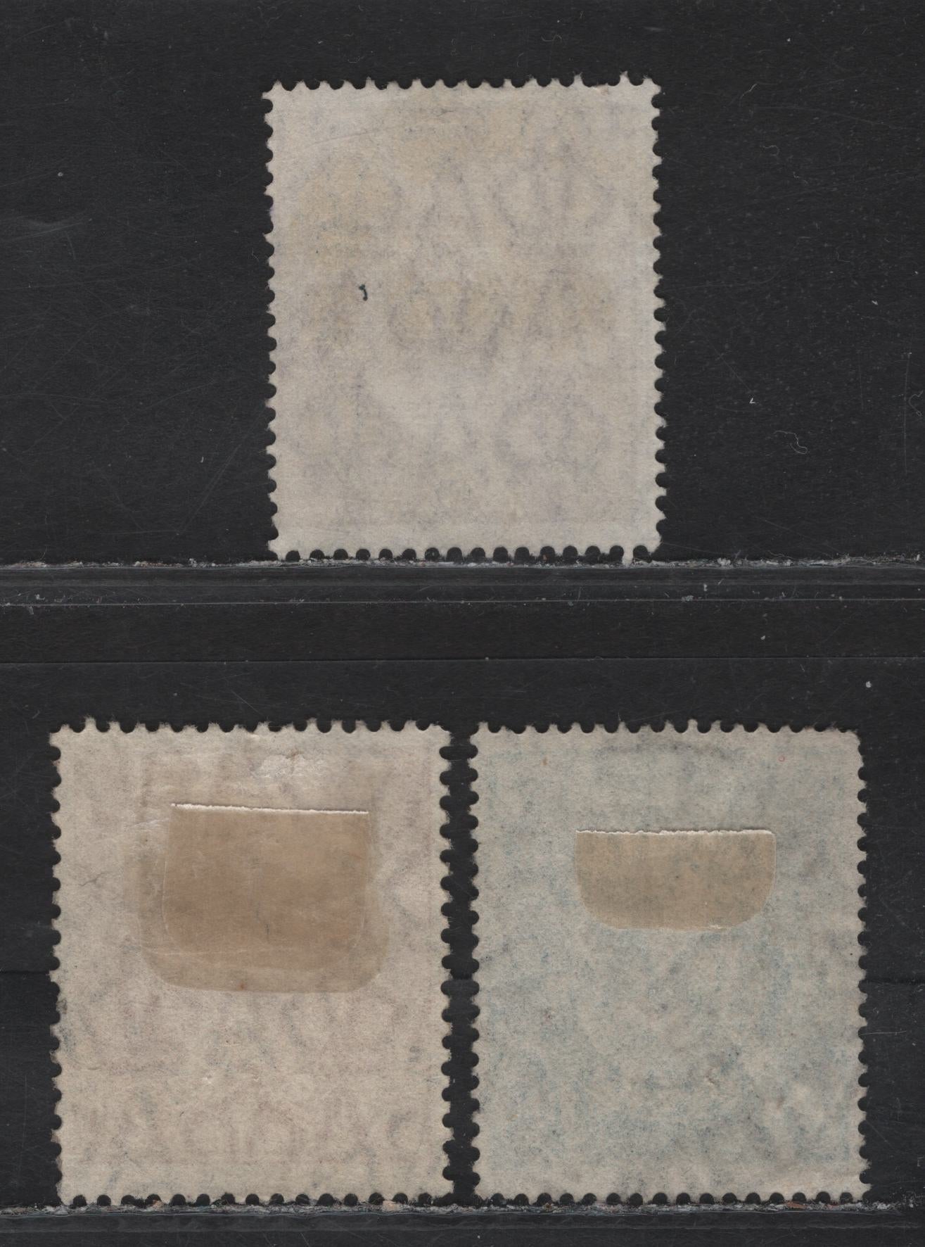 Lot 16 Australia (C)  SG#92-93, 103a 4.5d - 5d Violet - Orange King George V, 1926-1930 KGV Head Issue, 3 Fine/Very Fine Used Singles, Perfs 14 & 13.5x12.5, SON Cancels Including Narrogin, Livington & William's Town North, Small Multiple Wmk.