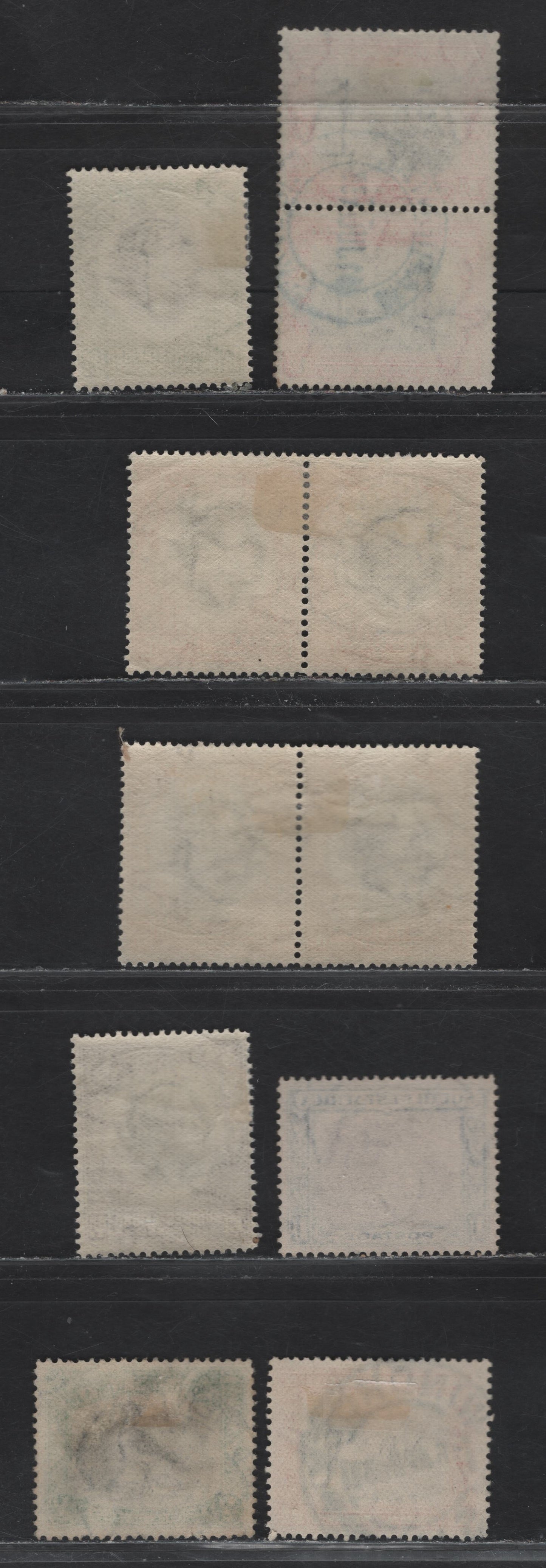 Lot 167 South West Africa (C) SG#74,75,80,97,99,102,103 1/2d Black & Emerald - 6d Black & Yellow, 1931 Pictorial - 1937 Coronation Issues, 5 VF Used Singles & 3 Pairs All With SON Town Cancels Incl. Swakopmund, Windboek, Mariental