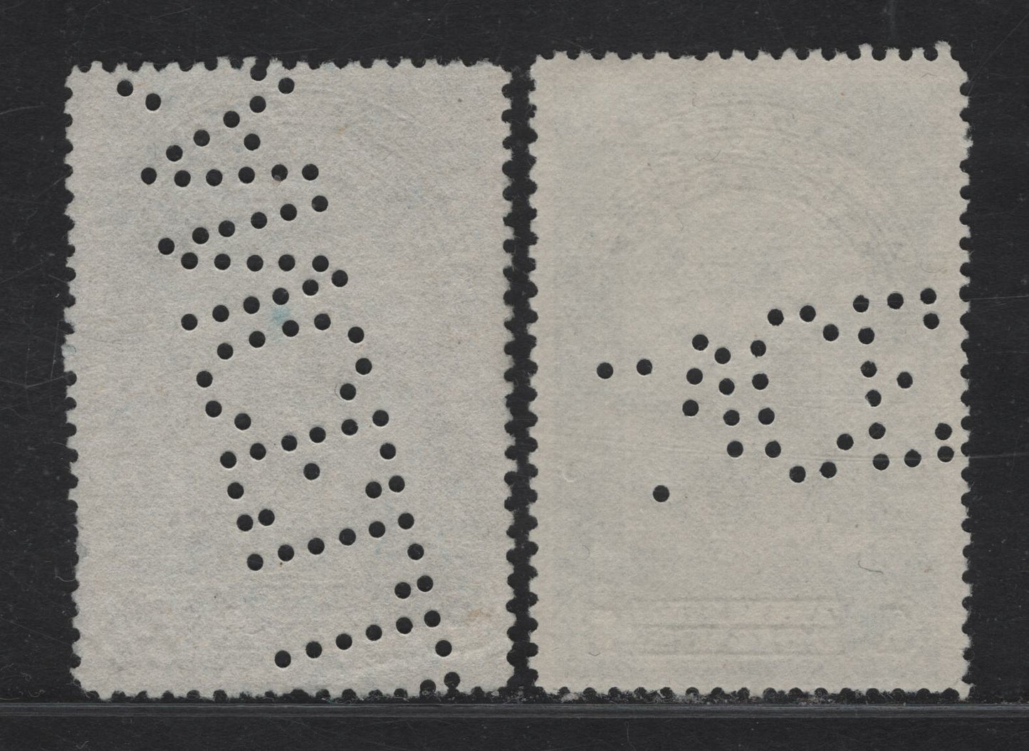 Lot 204 Canada Van Dam#YL11-YL12 $2 - $3 Blue Liberty & Scales, 1902-1910 Law Issue, 2 Fine Used Singles