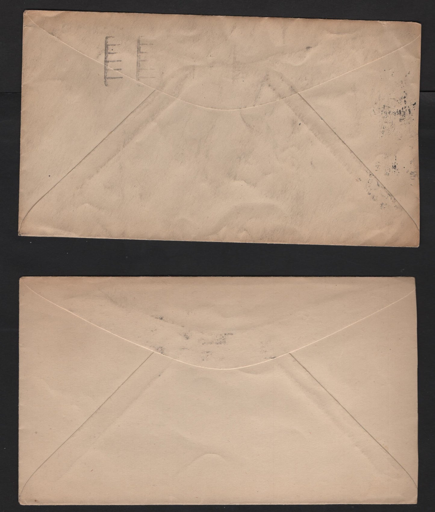 Lot 233 Canada U27, U39, U42-U43 1c-2c Green-Brown King George V, 1923-1932 Admiral - Medalion Issues, 4 Fine Pre-Stamped Envelopes All Used Domestically