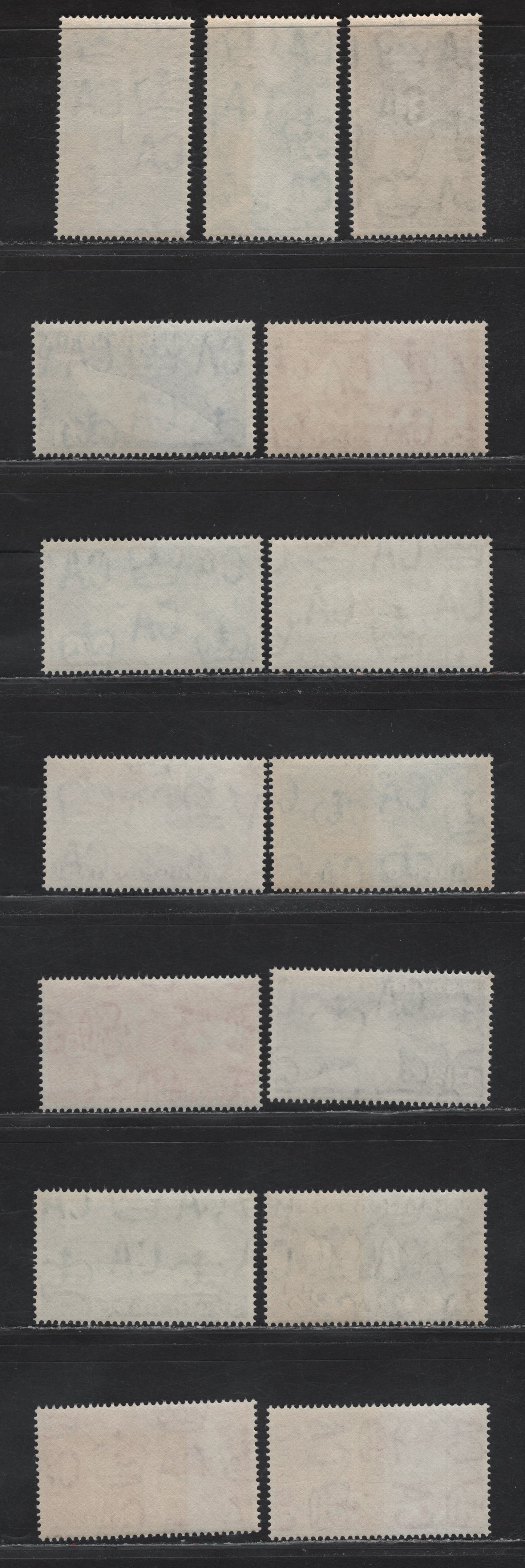 Lot 251 South Georgia (C) SG# 1-15 1/2d Brown Red - £1 Ultramarine, 1963-1969 Definitives, 15 F&VF NH Singles