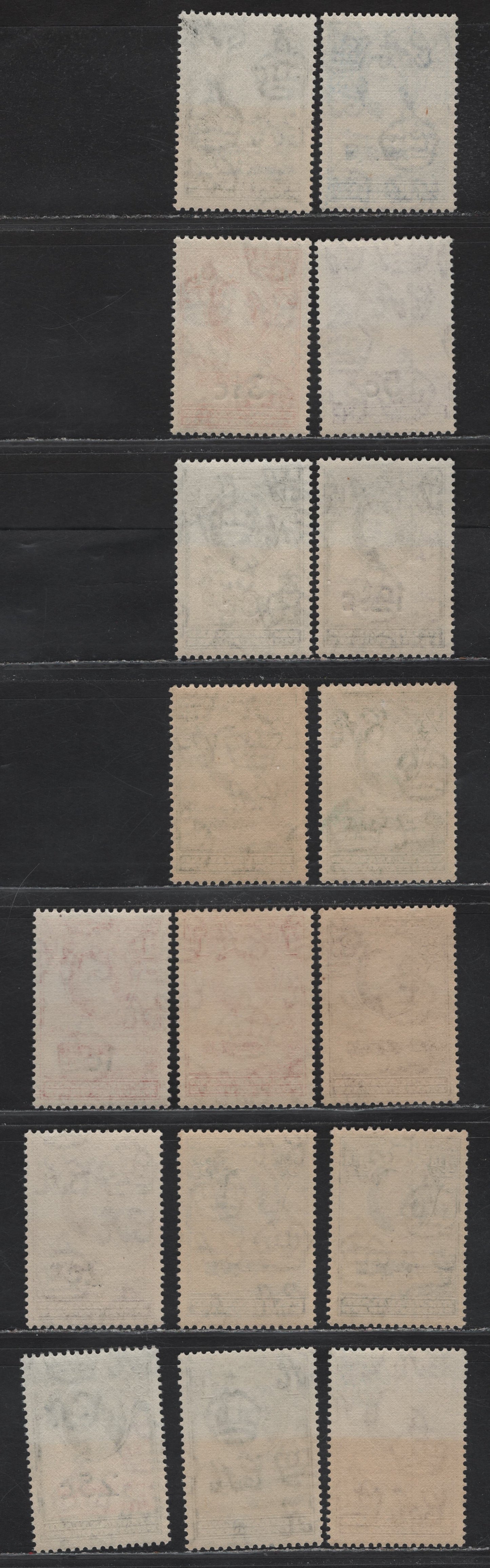 Lot 273 Gibraltar (C) SG143-146,147-149,157-158,160-166, 1955-58 & 1961 Pictorial Definitives & Surcharges, 17 F & VF NH & OG Singles Two Shades Of 1/2d, All NH Except 1/- Which Is LH