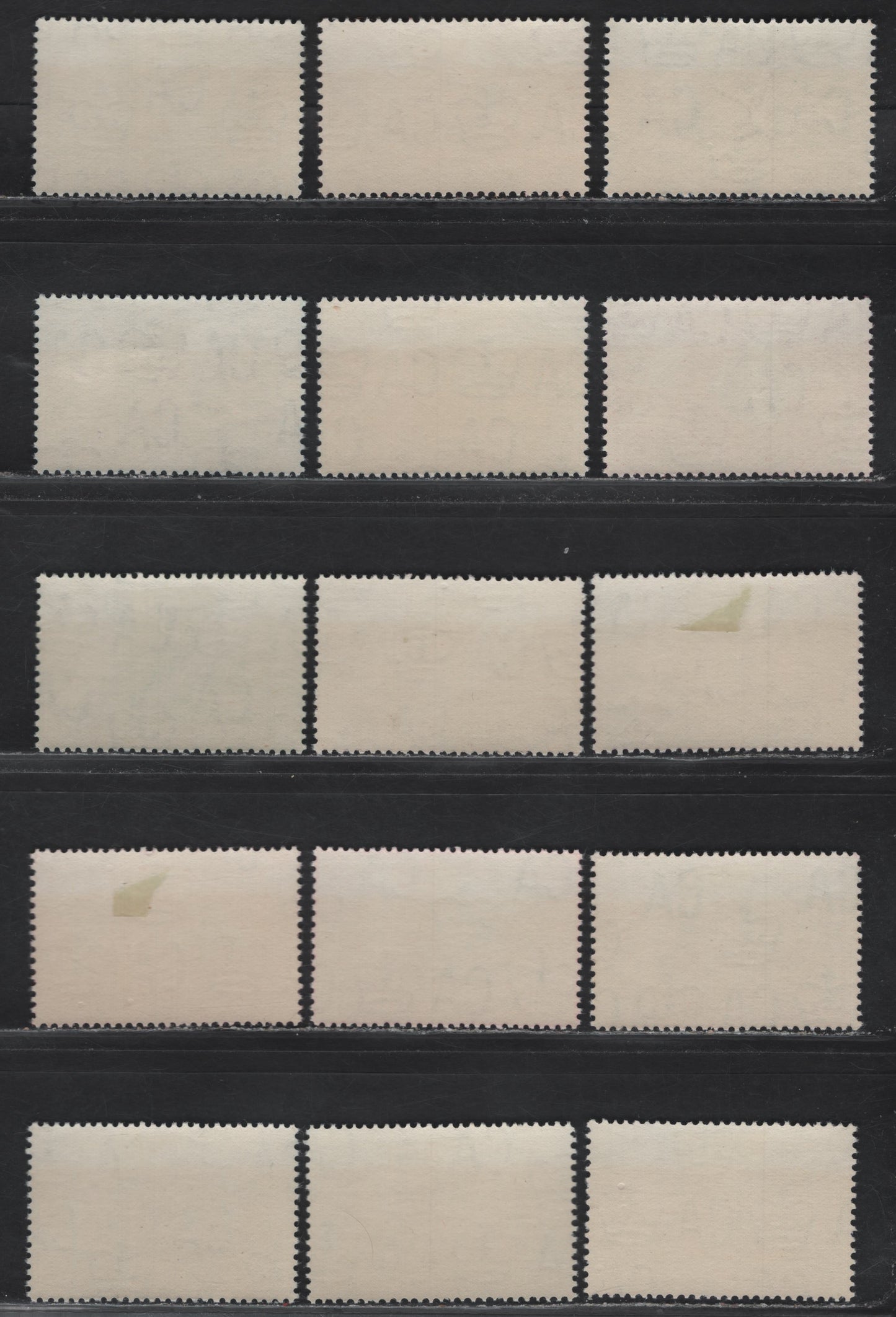 Lot 279 British Solomon Islands (C) SG#112-126 1/2d Black, Deep Slate Blue & light Blue - £1 Black, Deep Reddish Violet & Pink, 1965 Pre Decimal Definitives, 15 VFOG Singles