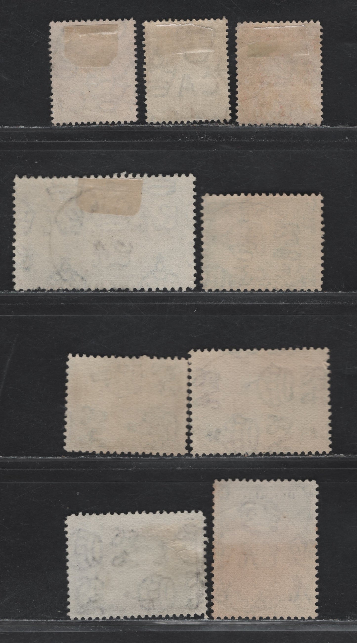 Lot 31 Bermuda SG#48, 79, 96, 98-100, 104 2.5d - 6d Ultramarine - Carmine Lake & Violet Caravel - King George V, 1910-1936 Caravel - KGV Pictorial Issues, 9 Fine/Very Fine Used Singles, SON Hamilton, St Georges & Ireland Island, Bermuda Cancels