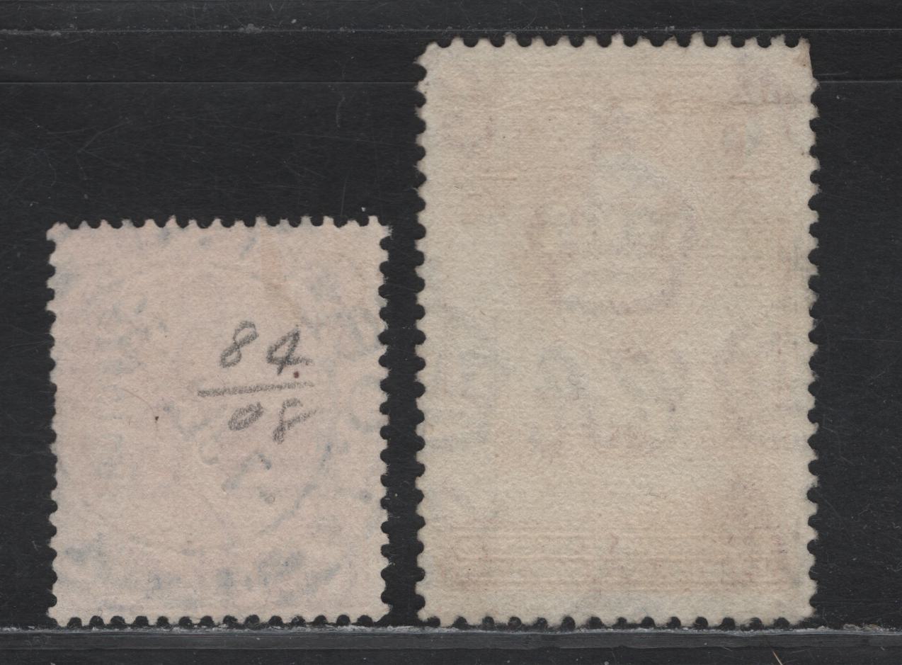 Lot 33 Bechuanaland Protectorate (C)  SG#92, 119 1d Scarlet 0 Red King George V & VI, 1925-1952 KGV Overprinted & KGVI Pictorial Issues, 2 Fine/Very Fine Used Singles, SON Lobatsi & Francistown Cancels