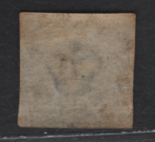 Lot 102 Denmark (C) SC#3 2s Blue Royal Emblems, 1851 Royal Emblem Issue, A Fine Used Single, Dotting In Spandrels, Margins Clear But Close All Around, #1 3 Ring Cancel For Kjoberhaun.