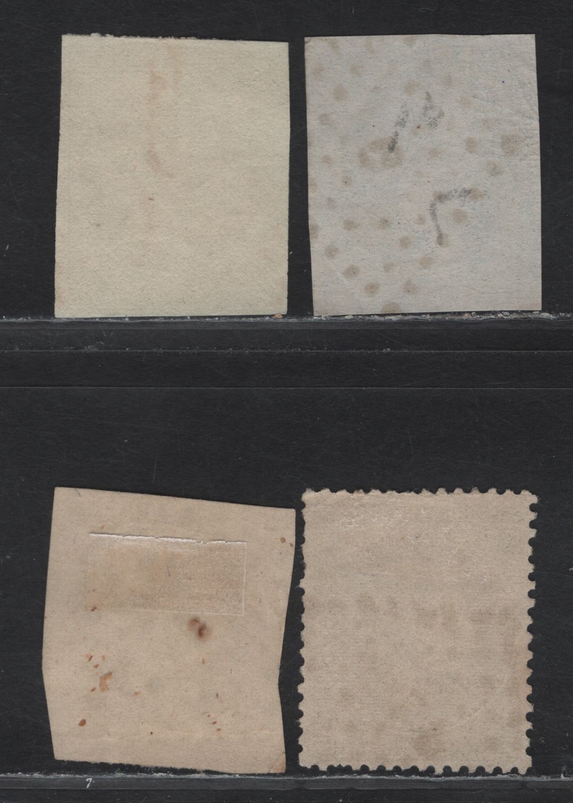 Lot 122 France SC#14b, 15, 18, 34b 10c - 30c Bistre Brown - Pale Brown Napoleon III, 1853-1870 Imperf & Perforated Napoleon Iii Issues, 4 Very Good/Fine/Very Fine Used Singles, Paris District Cancels Including G, LF & A