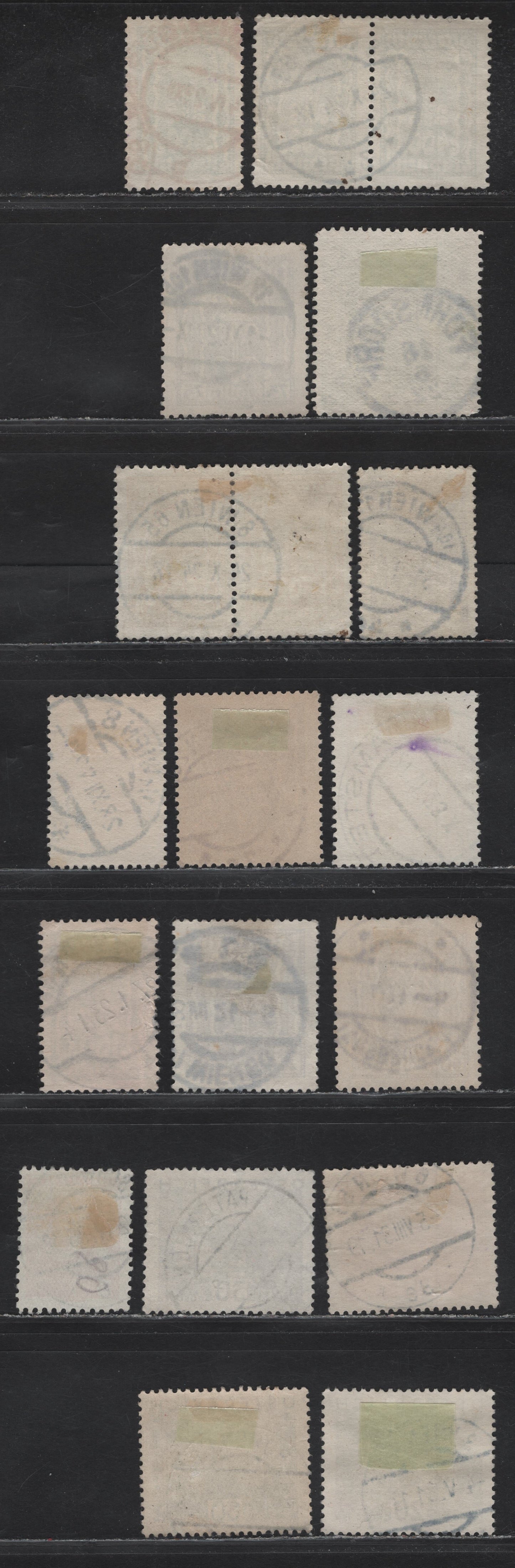 Lot 14 Austria SC#264, 266-268, 271, 276-a, 277, 281, 289, 327, 331, 334, 337, 355 50k - 3g Orange Brown - Scarlet Symbols of Agriculture - Costumes, 1922-1935 Symbols of Agriculture - Costume Issues, 17 Fine/Very Fine Used Singles, SON Town Cancels