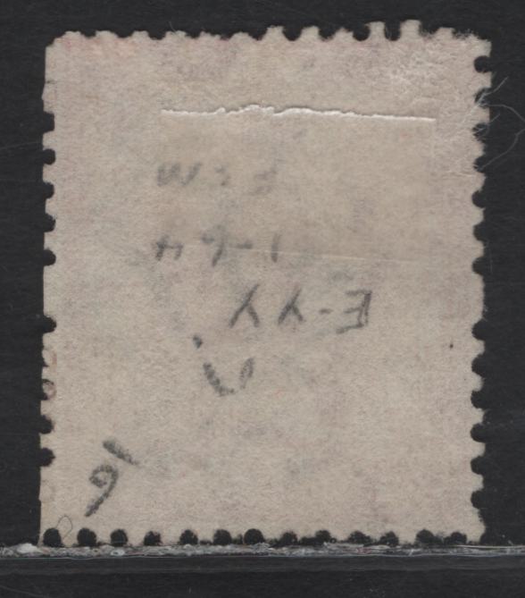 Lot 209 British Honduras SG#9a 6d Bright Rose Queen Victoria, 1872-1879 Queen Victoria Sideface Young Portrait Issue, A Very Fine Used Single, Perf 12.5, Crown CC Wmk