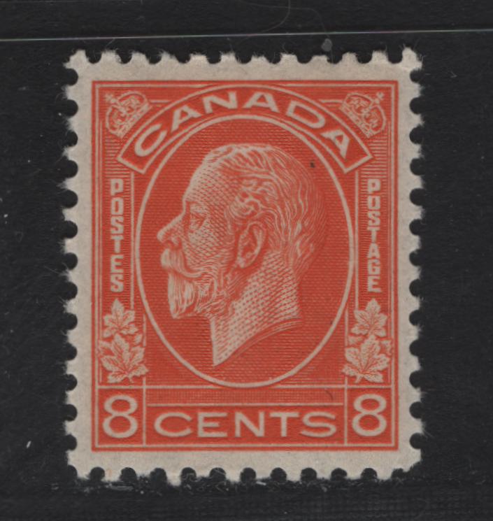 Lot 326 Canada #200 8c Red Orange King George V, 1932 Medallion Issue, A VFOG Single, BABN-P Paper, Perf 11.75, 18.4x22mm.