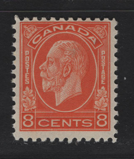 Lot 331 Canada #200 8c Bright Orange King George V, 1932 Medallion Issue, A FNH Single, BABN-VV Paper, Perf 10.75x10.8, 18.4x22mm.