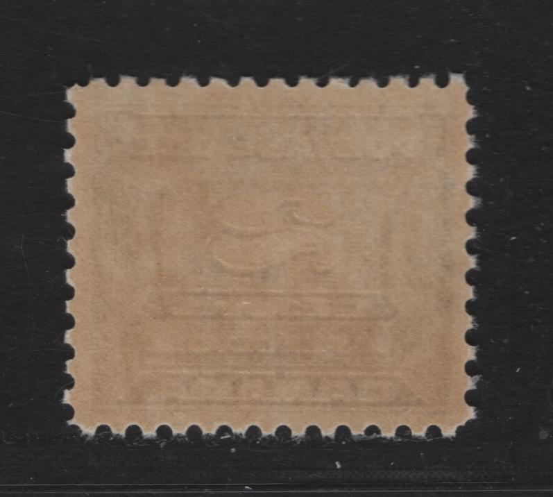 Lot 359 Canada (C)  #J12 2c Milky Violet Numeral, 1933-1934 Third Postage Due Issue, A VFNH Single, BABN-B Paper, Perf 10.9x10.8, 21.9x18.5mm.