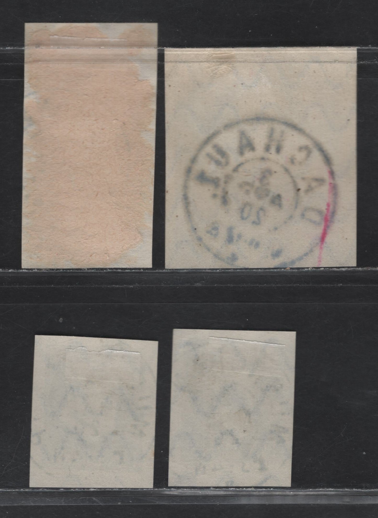 Lot 38 Bavaria SC#117, 123, 132, 133 2pf Grey - 5m Deep Blue, 1916-1920 Imperf King Ludwig III Issue, 4 VF Used Singles All With 1920 SON Dachau And Munich Cancels