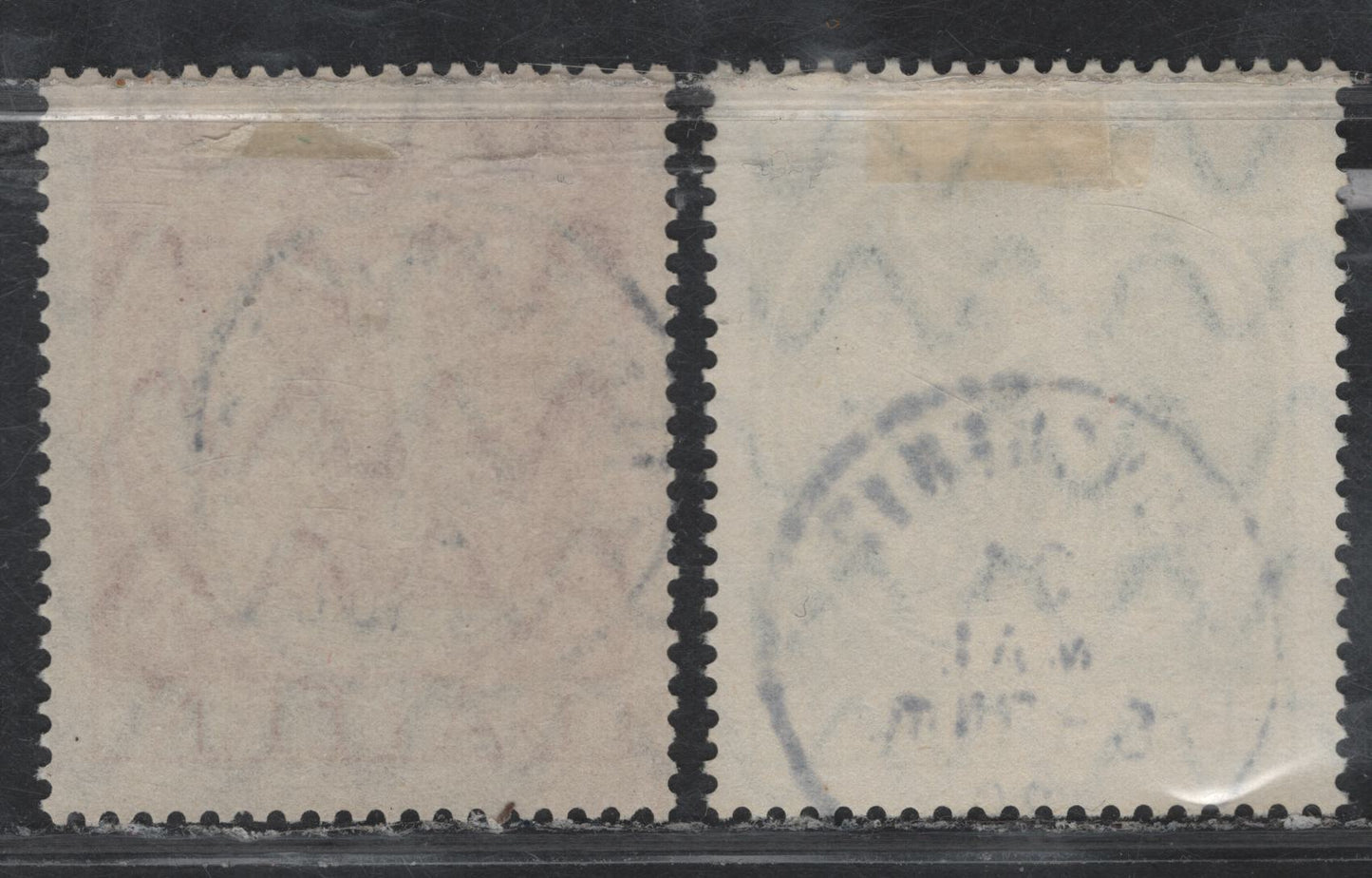 Lot 51 Bavaria SC#252-253 5m Orange & 10m Deep Green, 1920 Allegorical Figures Issue, 2 VF Used Singles With SON Munich Cancels