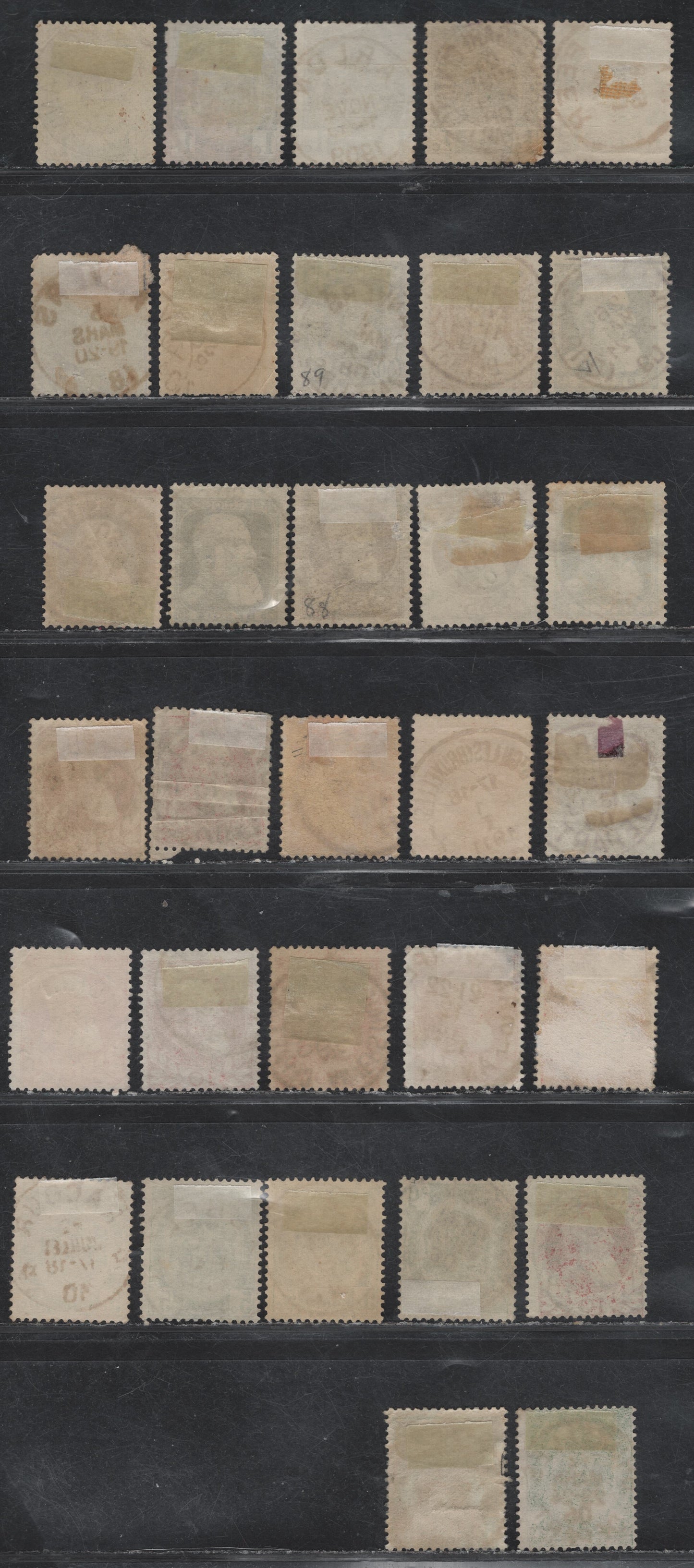 Lot 70 Belgium SC#82,84,85,86,87,87a,88,70,89,90 1c Grey - 1fr Yellow Orange, 1905-1911 King Leopold I, Second Sunday Labels Issue, A Selection Of VG-VF Used Singles With SON Town Cancels, Most Are Fine, But A Few Have Faults And Not Counted