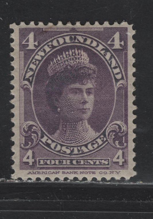 Lot 106 Newfoundland #84 4c Violet, 1897-1901 Royal Family Issue, A VFOG Single On ABNN-J, Perf 12