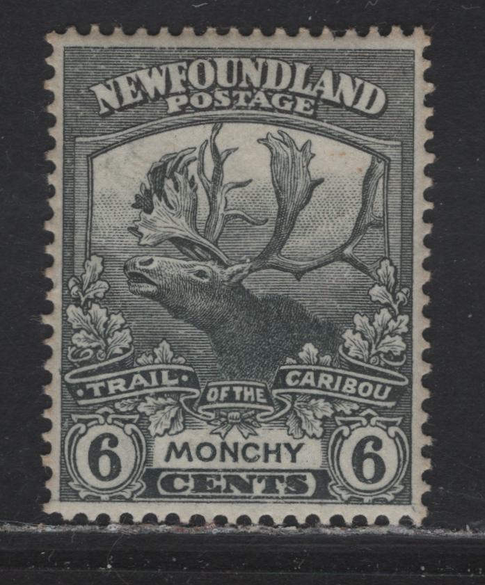 Lot 138 Newfoundland #120 6c Grey, 1919-1923 Trail Of The Caribou Issue, A VFOG Single On Paper WM-L & Comb Perf 14.25x14, Two Natural Gum Bends