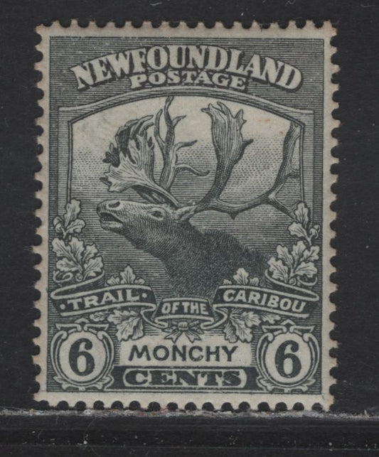 Lot 138 Newfoundland #120 6c Grey, 1919-1923 Trail Of The Caribou Issue, A VFOG Single On Paper WM-L & Comb Perf 14.25x14, Two Natural Gum Bends