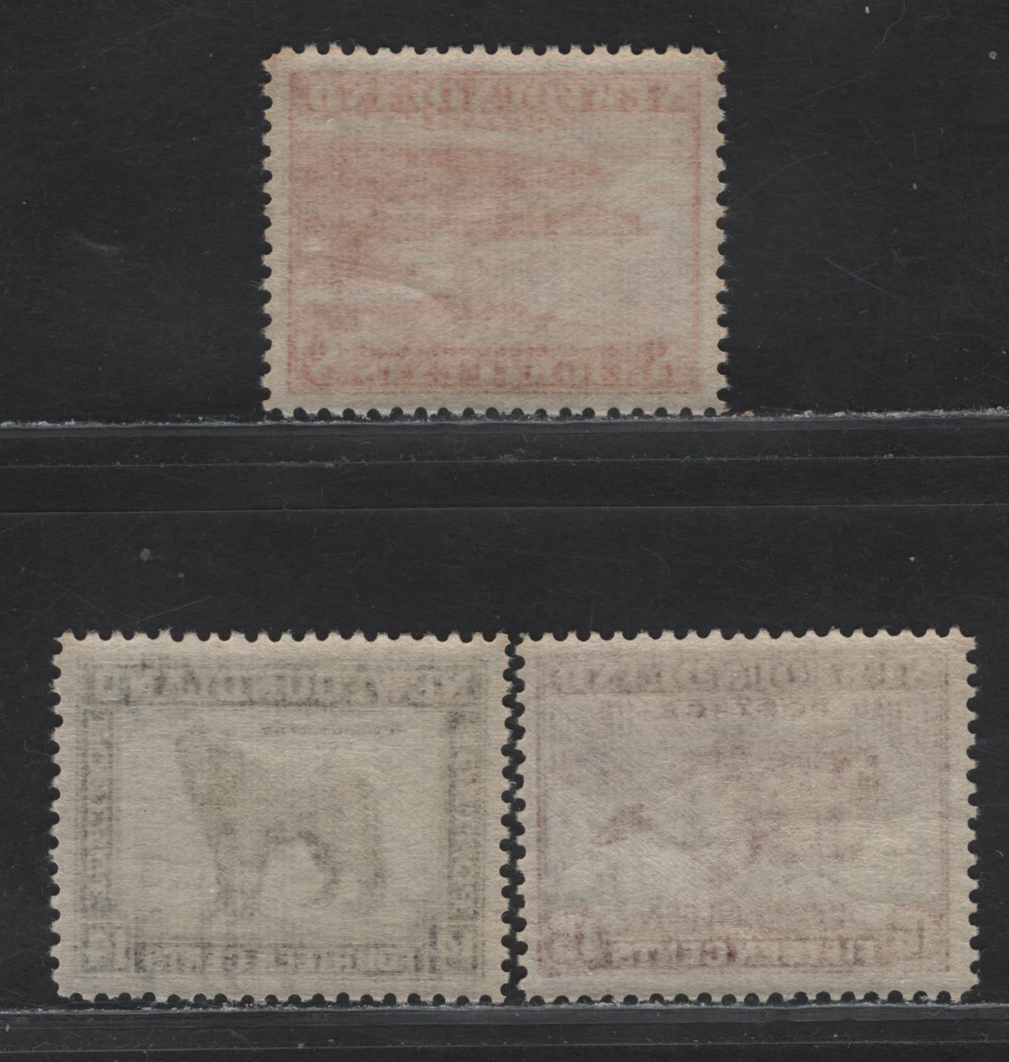 Lot 218 Newfoundland #259, 261-262 8c, 14c, 15c Brown Red - Pale Rose Violet Corner Brook Paper Mill - Harp Seal Pup, 1941-1944 Waterlow Resources Issue, 3 VFNH Singles