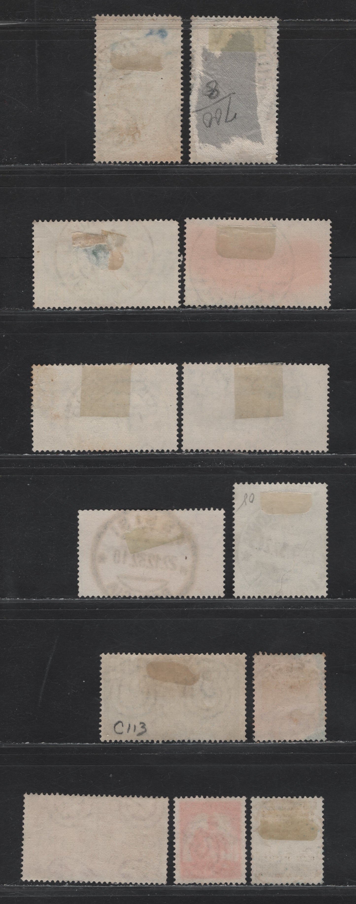 Lot 232 Italy SC#E25/700 20c-60l Rose Red - Carmine Paolo Sarpi - Roaring Horse & Torch Bearer, 1934-1947 2nd World Soccer Championship - Special Delivery. , 13 Fine & VF Used Singles With SON CDS Town Cancels