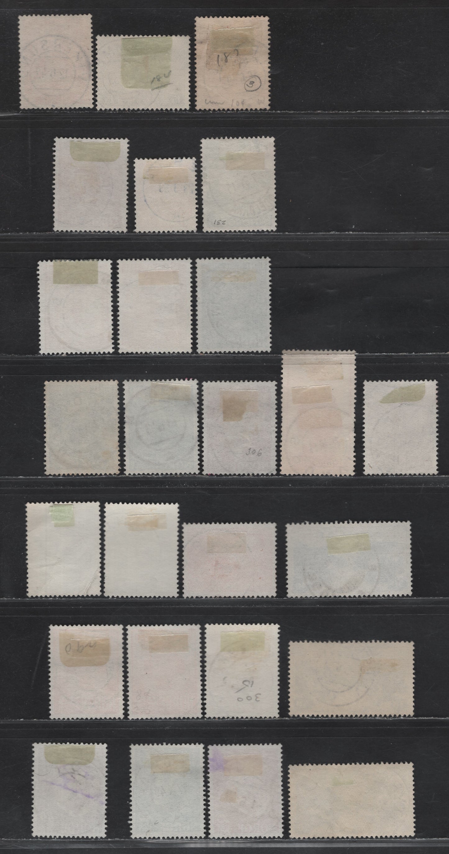 Lot 296 Norway SC#184/B48 15o-25o+5o Olive Brown - Bright Red Reindeer - Child Picking Flowers, 1939 Scenic Definitives Issue Unwatermarked - 1950 Semi-Postal Issue, 25 VF Used Singles With SON CDS Town Cancels