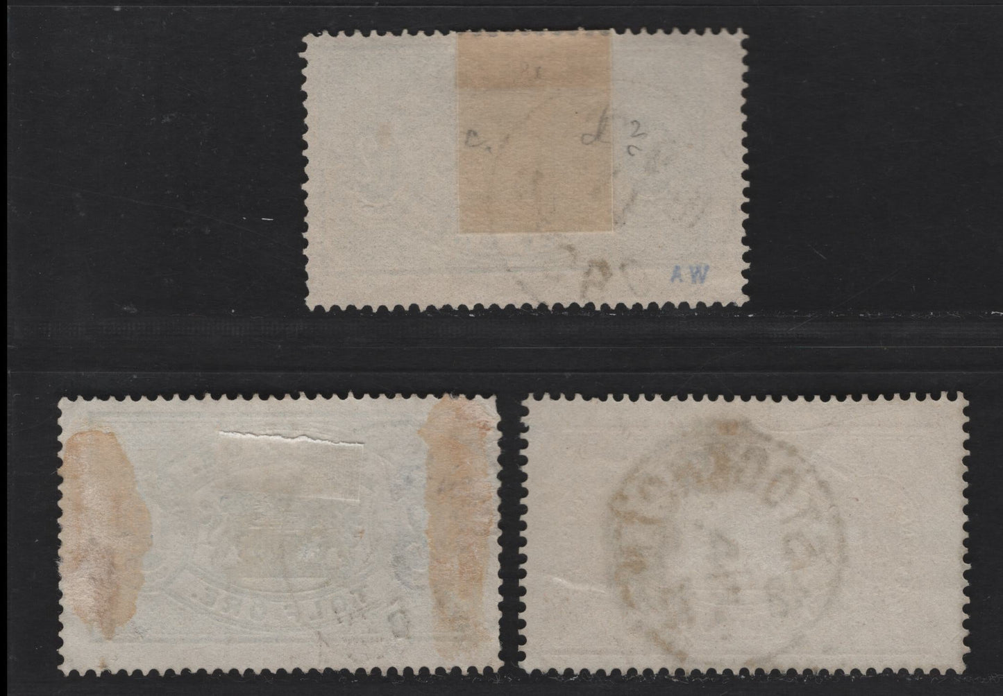Lot 159 Sweden (C) SC#O6, O7 12o - 20o Blue - Pale Red Official, 1874-1877 Official Issue, 2 Fine/Very Fine Used Singles, SON Stockholm, Jonstorp & Rasbo CDS Cancels